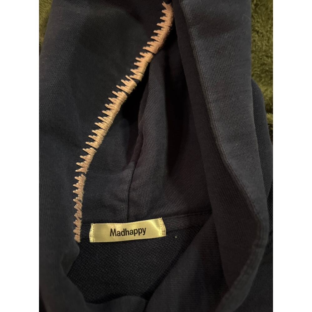 Madhappy Local Optimist Hoodie Navy Blue Size L - Picture 6 of 8